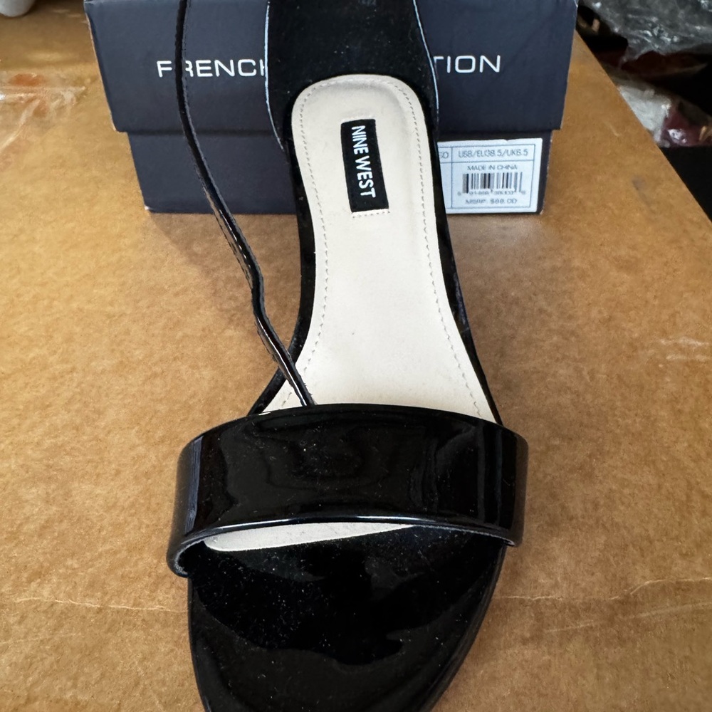 Nine West Black Patent Heels